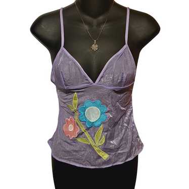 Y2k Victoria's Secret mesh flower cami