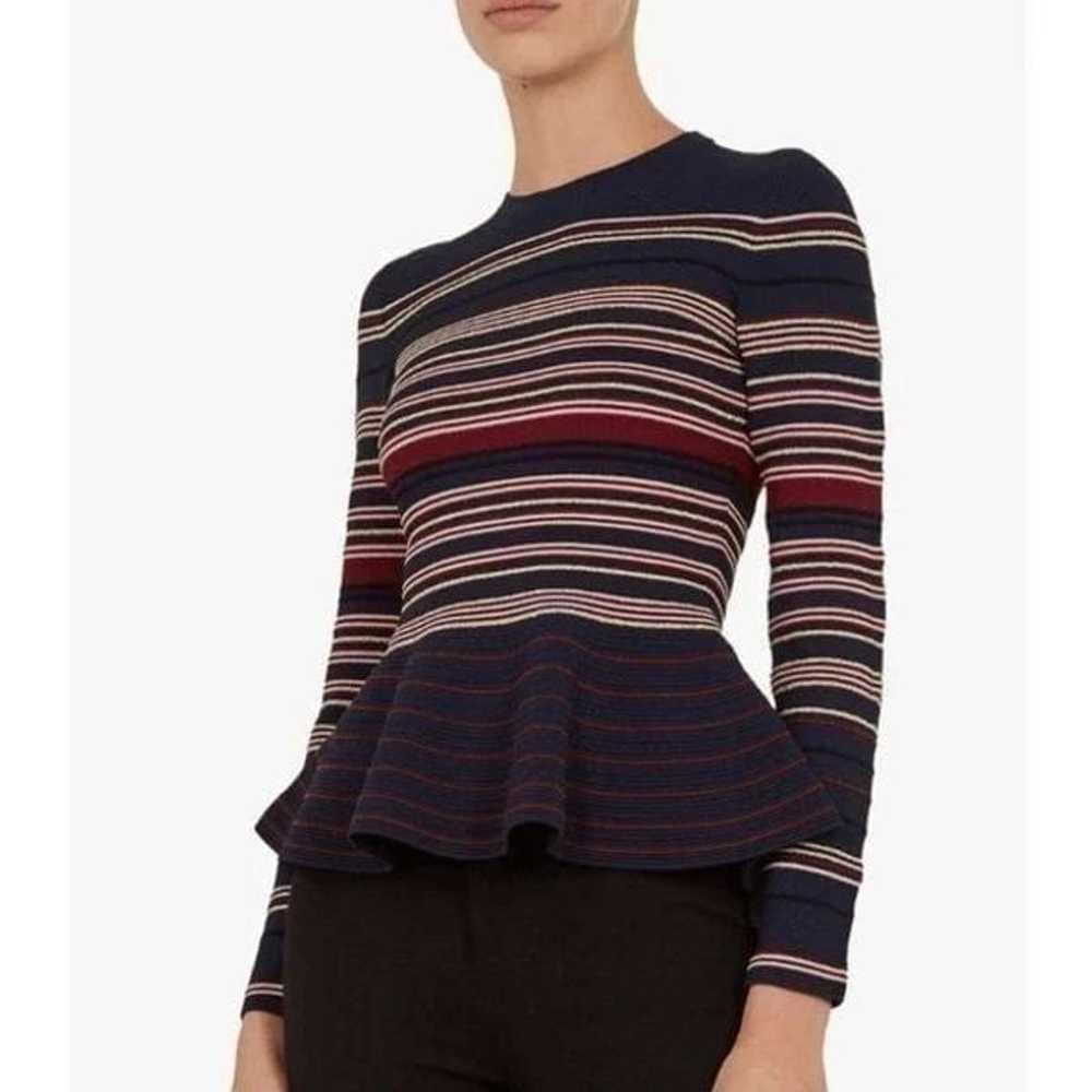 Ted Baker Women's Blue Striped Leytina Peplum Top… - image 3