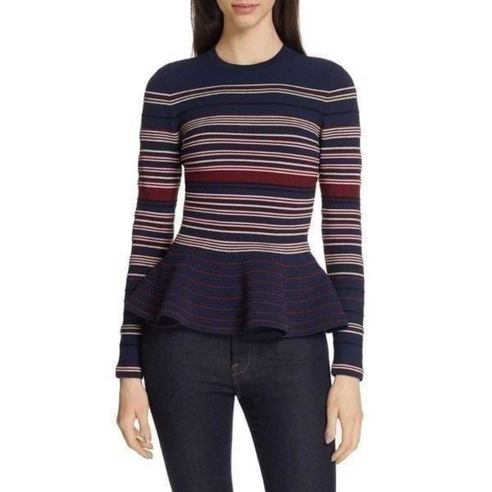 Ted Baker Women's Blue Striped Leytina Peplum Top… - image 6