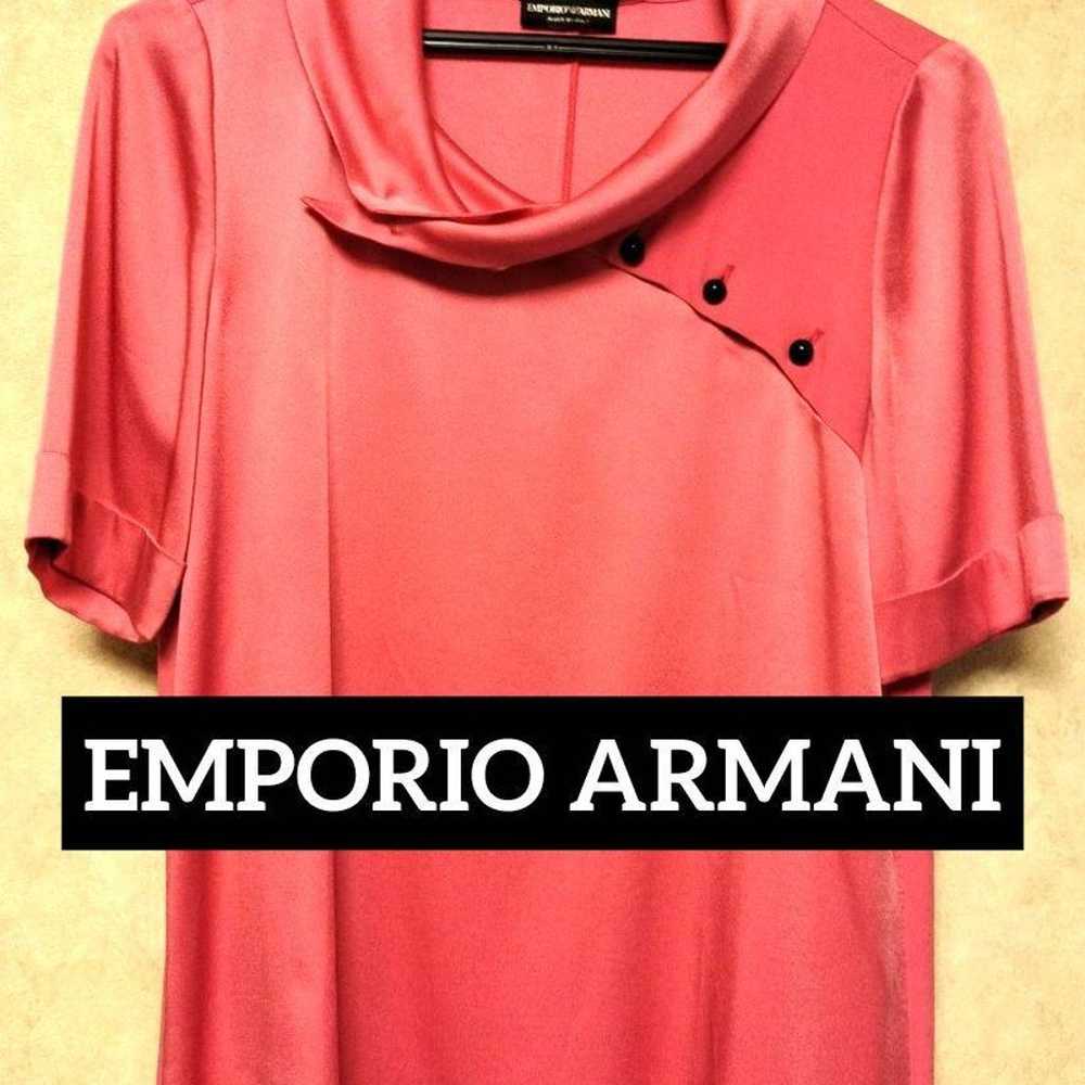 【EMPORIO ARMANI】Satin shirt blouse - image 1