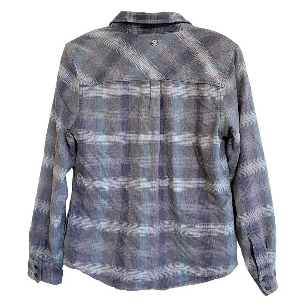 PrAna Charley Long-Sleeve Shirt Jacket Noir Blue M - image 7