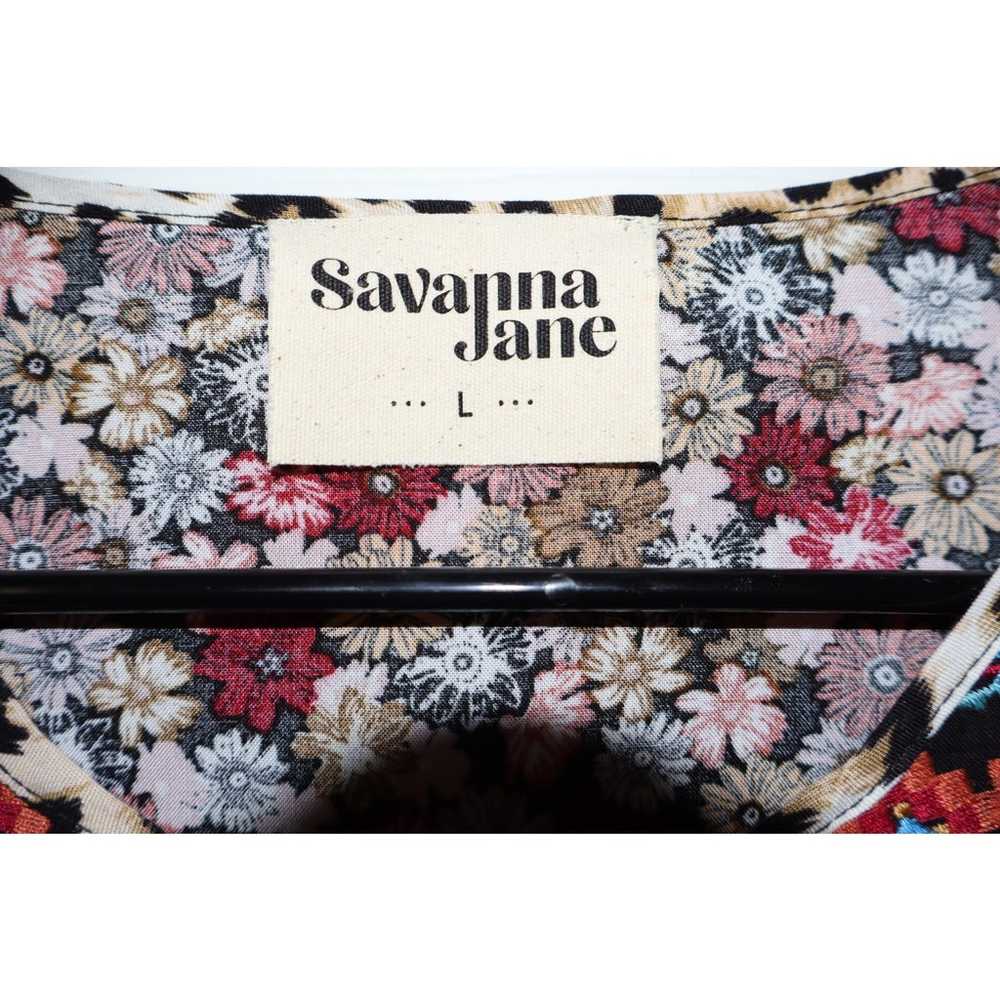 Size large embroidery, Savannah Jane NWOT long sl… - image 3