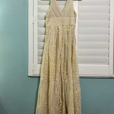 cream colored lace Dress