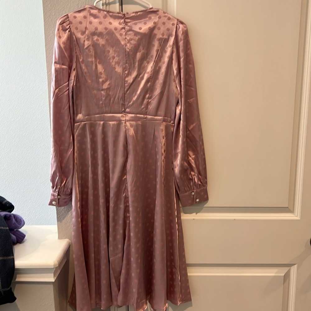 Vintage 80s pink cocktail dress - image 5