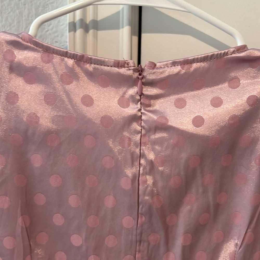 Vintage 80s pink cocktail dress - image 6