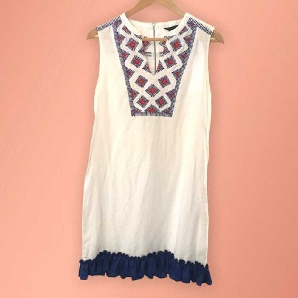 Linen shift dress - image 2