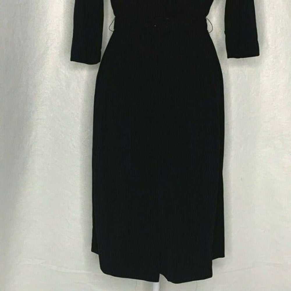 Vintage 60s Henry Lee Midi Dress S Black - image 10