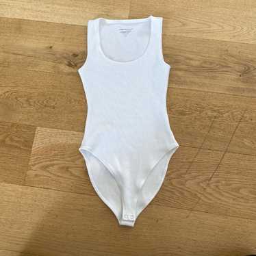 Good American Scoop Neck Tank Bodysuit in White - image 1