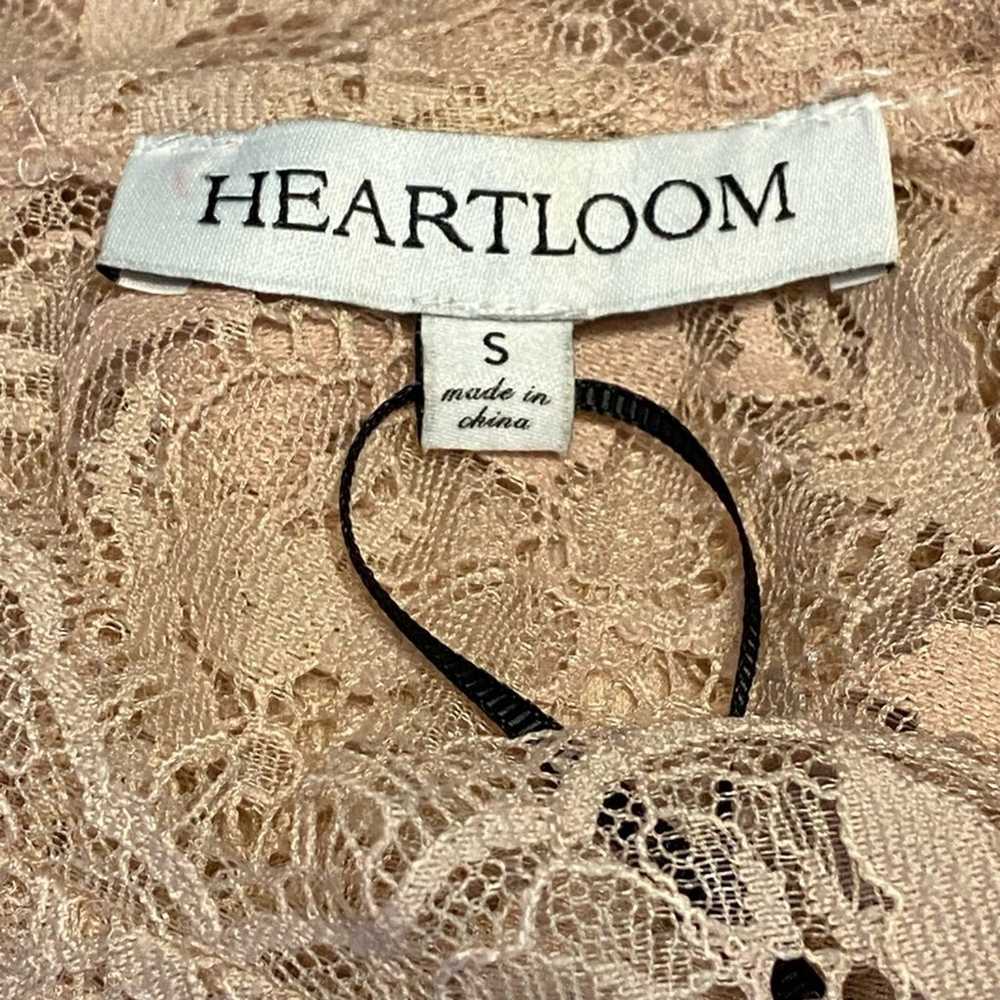 Heartloom Mauve Lace Blouse with High Collar Size… - image 6