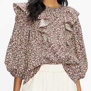 Ted Baker Cottagecore Romantic Sanjaa Frill Ballo… - image 1