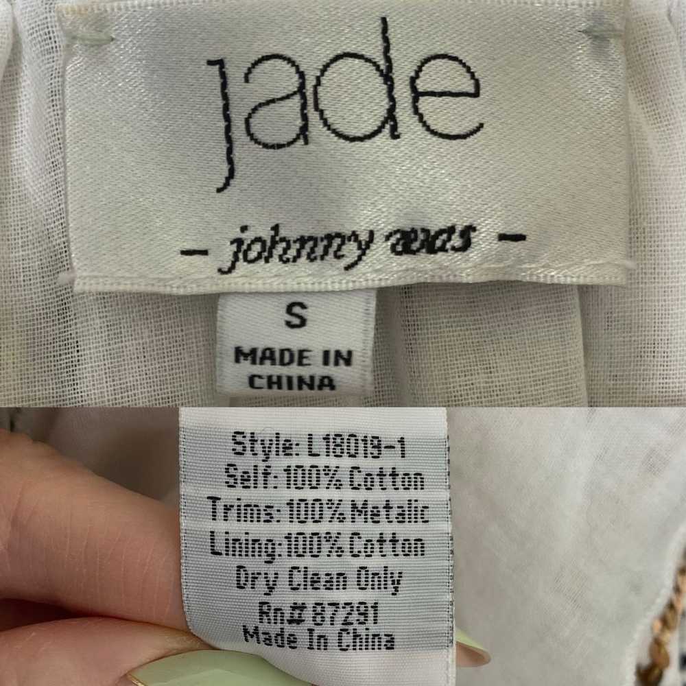 Johnny Was Jade Eden Sequin Chenille Stripe Peasa… - image 7