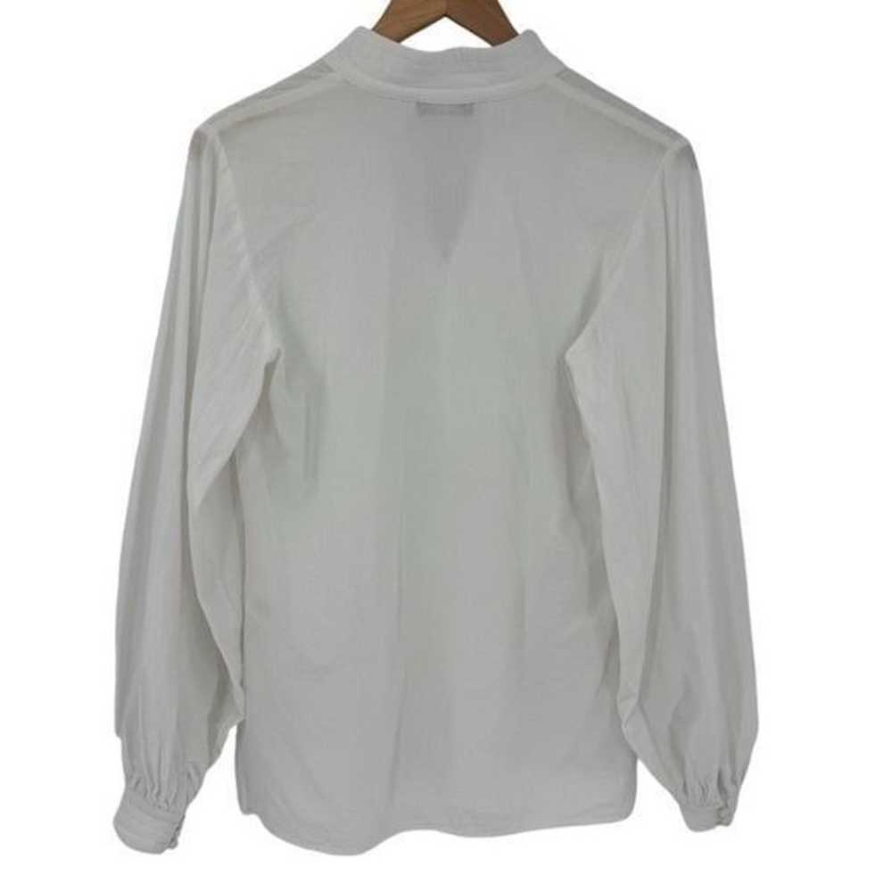 Trina Turk Bianca Blouse Long Balloon Sleeve Half… - image 2