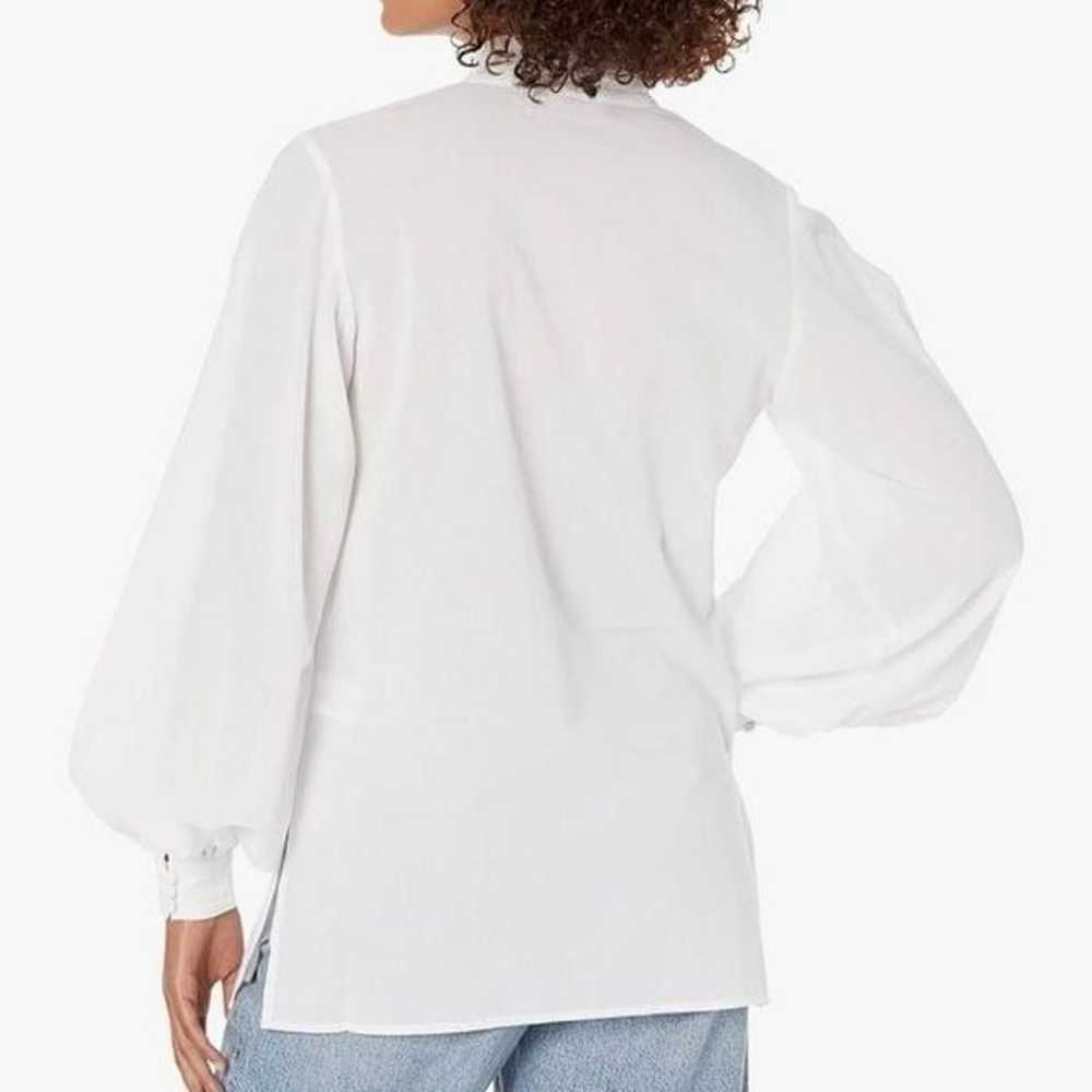 Trina Turk Bianca Blouse Long Balloon Sleeve Half… - image 9