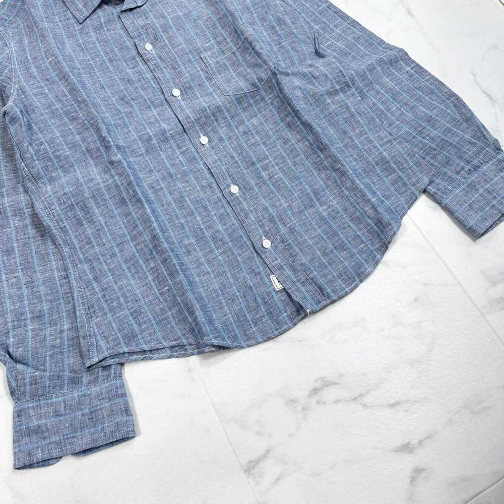 Frank and Eileen Linen Stripe Long Sleeve Shirt -… - image 5