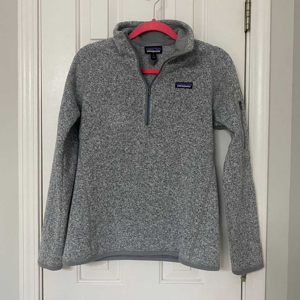 PATAGONIA • Birch White Grey Better Sweater 1/4 Z… - image 2