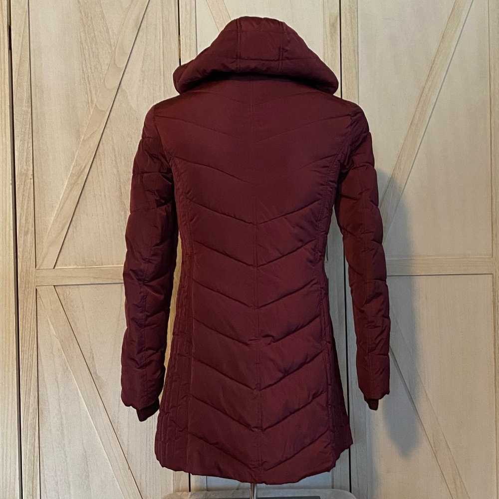 Tommy Hilfiger Womens Burgundy Maroon Puffer Jack… - image 2