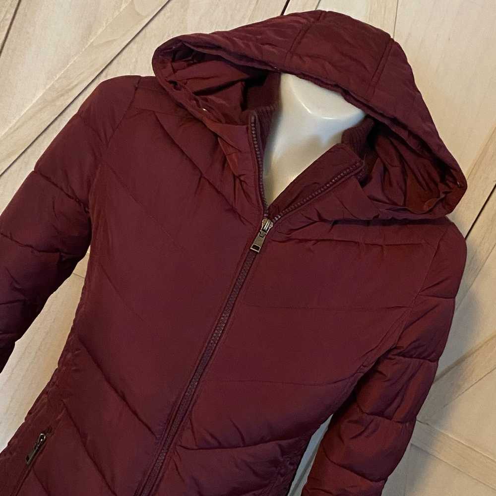 Tommy Hilfiger Womens Burgundy Maroon Puffer Jack… - image 3