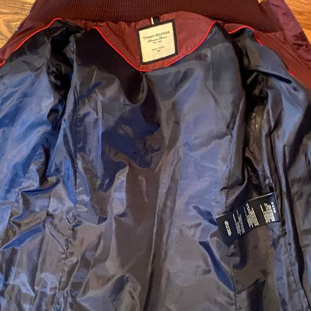 Tommy Hilfiger Womens Burgundy Maroon Puffer Jack… - image 5