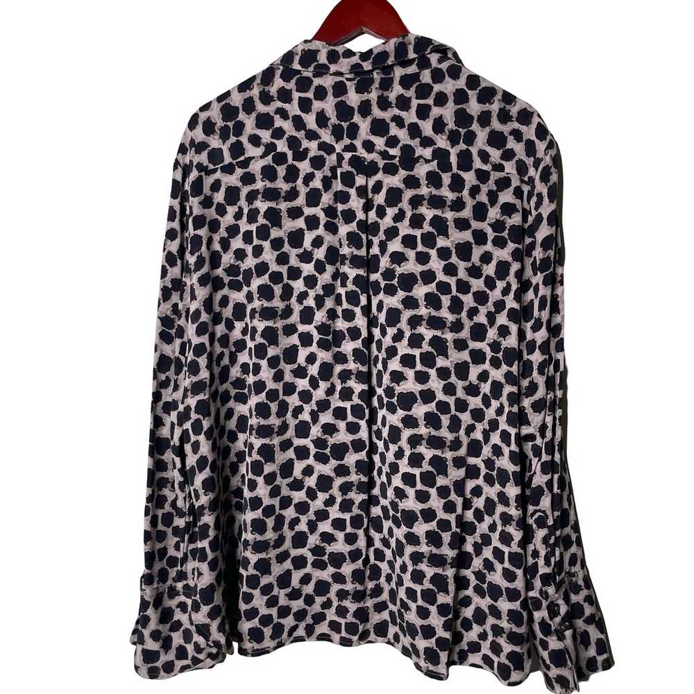 M.M.LaFleur Leopard Washable Silk Tatum Button do… - image 3