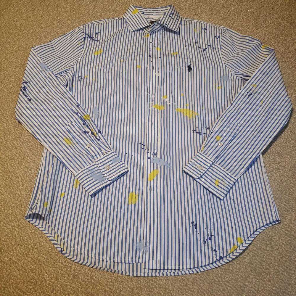 Polo Ralph Lauren Paint Splatter Long Sleeve Shirt - image 1