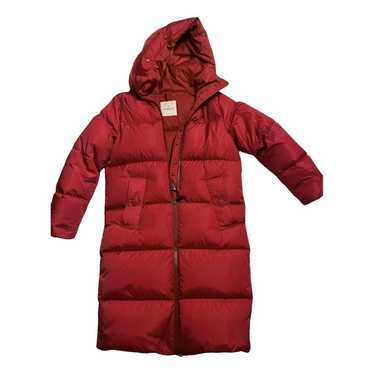 Moncler Long exotic leathers puffer