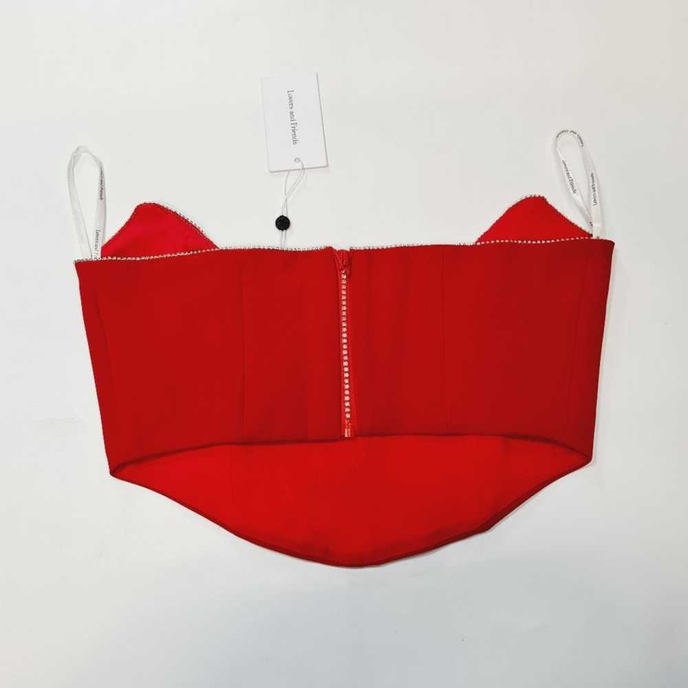 Lovers and Friends Catalina Bustier Top in Cherry… - image 12