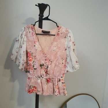 HEMANT & NANDITA rose garden blouse Size Medium - image 1