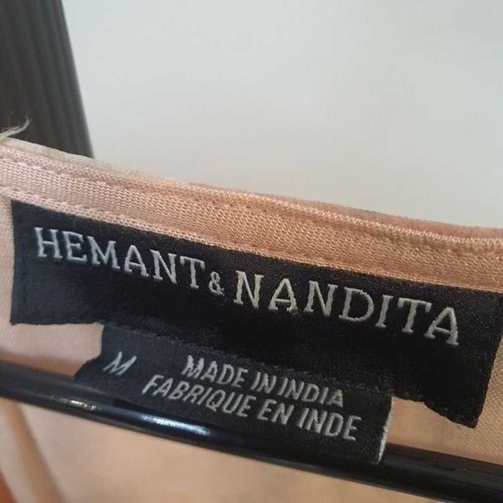 HEMANT & NANDITA rose garden blouse Size Medium - image 4