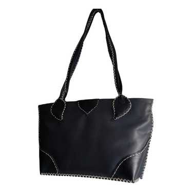 Non Signé / Unsigned Leather handbag - image 1