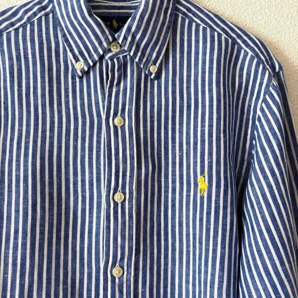 Ralph Lauren Linen Stripe Shirt for Women in Blue… - image 4