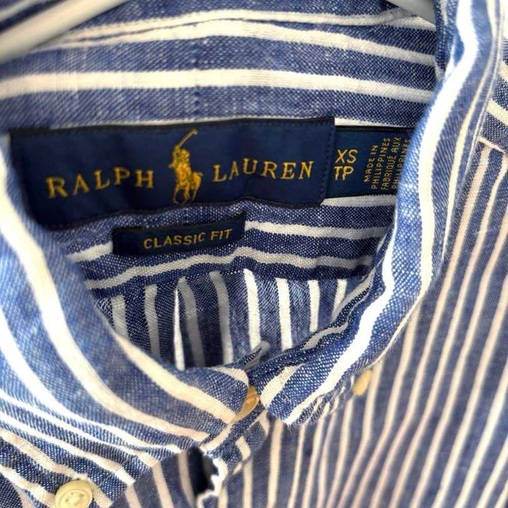 Ralph Lauren Linen Stripe Shirt for Women in Blue… - image 5