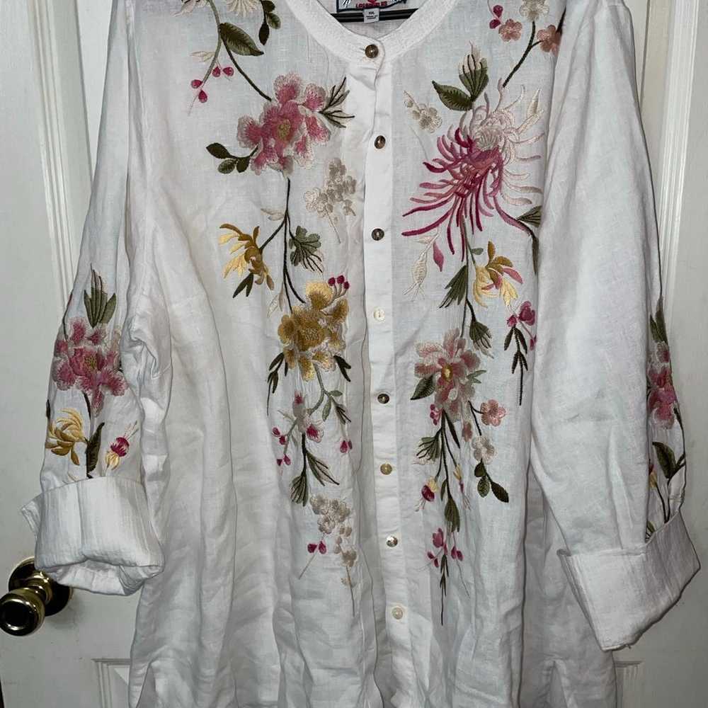 Johnny Was Mei Voyager Tunic shirt - image 1