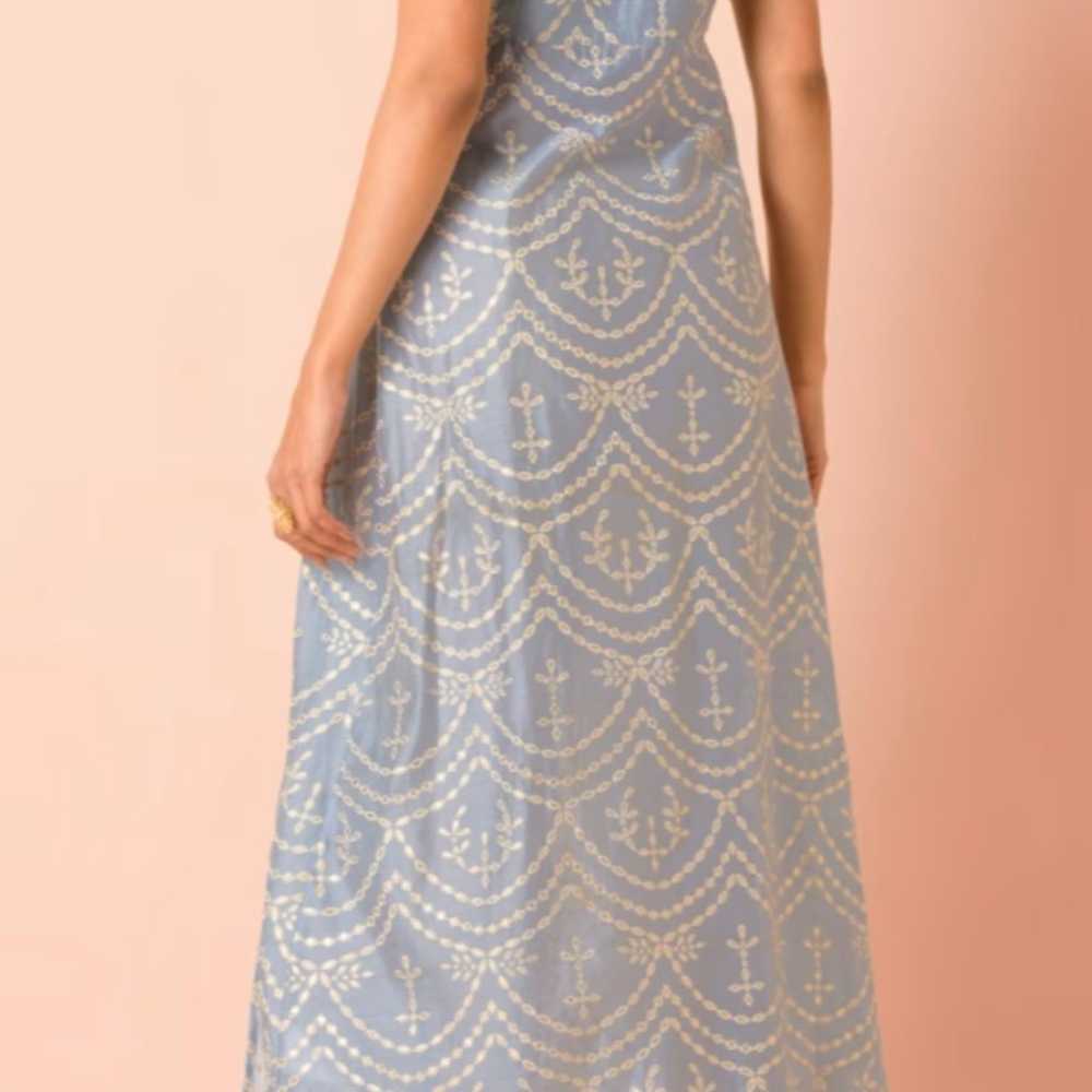 Light Blue Kurta | Boho | Indian dress top - image 3