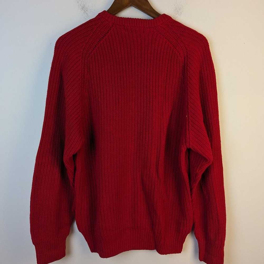 Lord & Taylor Lord & Taylor Men's Red Crewneck Sw… - image 2