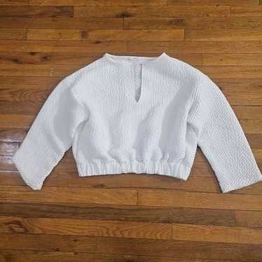 Cinoh Women's White Top Sweater Size M