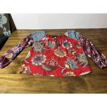 JOHNNY WAS Jade Tasha Floral Top Dolman Sleeve Boh