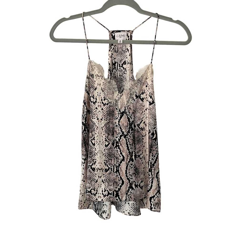 Anthropologie CAMI NYC Cleo Snake Print Racerback… - image 1