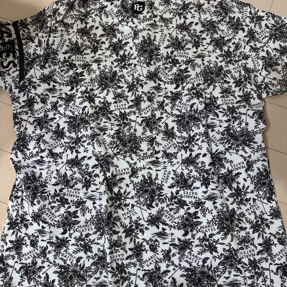 PEARLY GATES Floral Pattern Polo Shirt Short Slee… - image 6