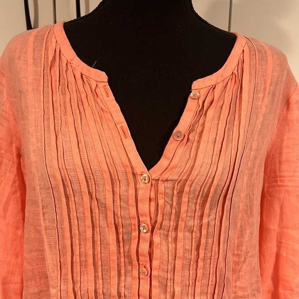 Calypso St. Barth linen top . Size M - image 2