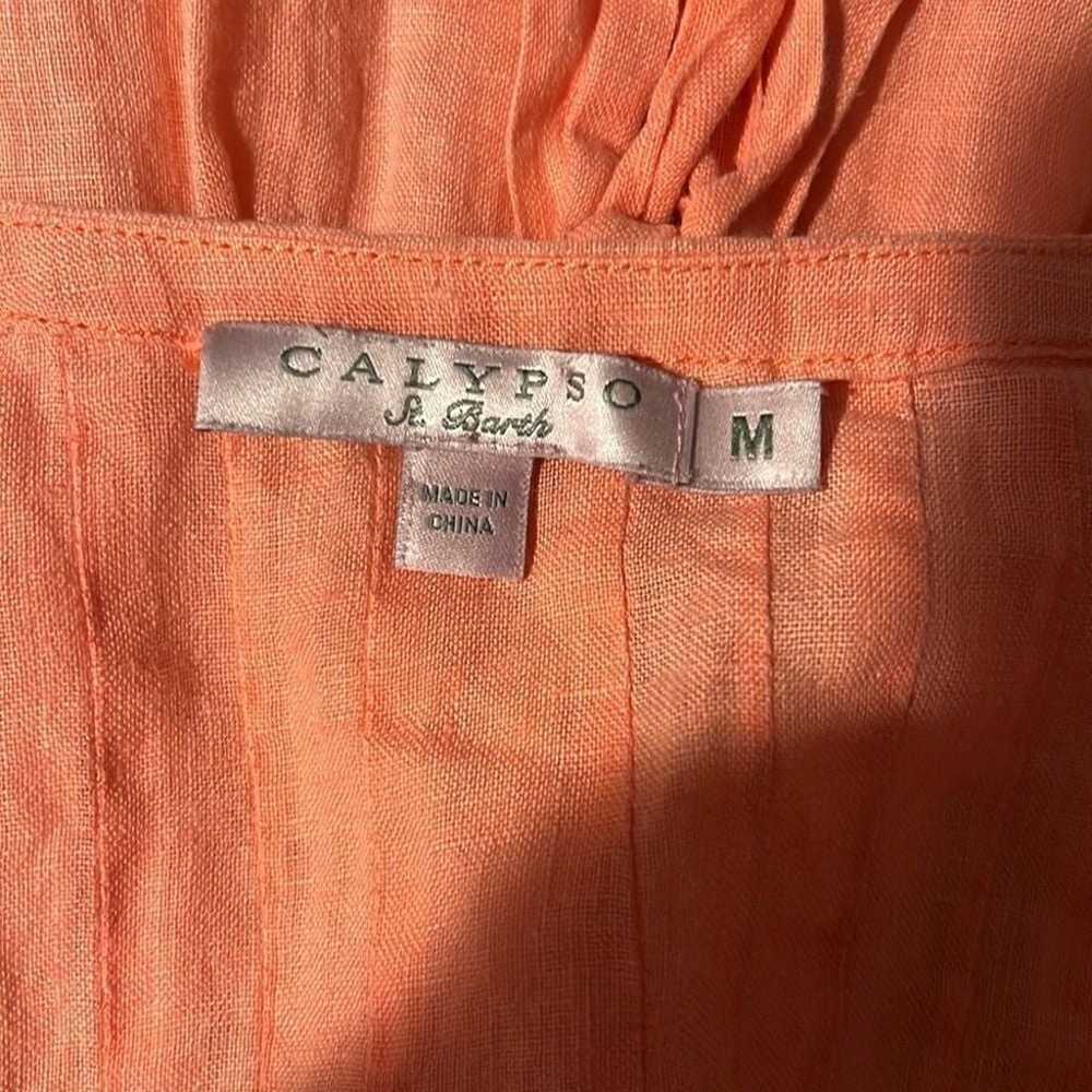 Calypso St. Barth linen top . Size M - image 5