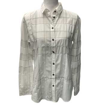 Burberry Brit Women's Button Down Shirt Size M Wh… - image 1