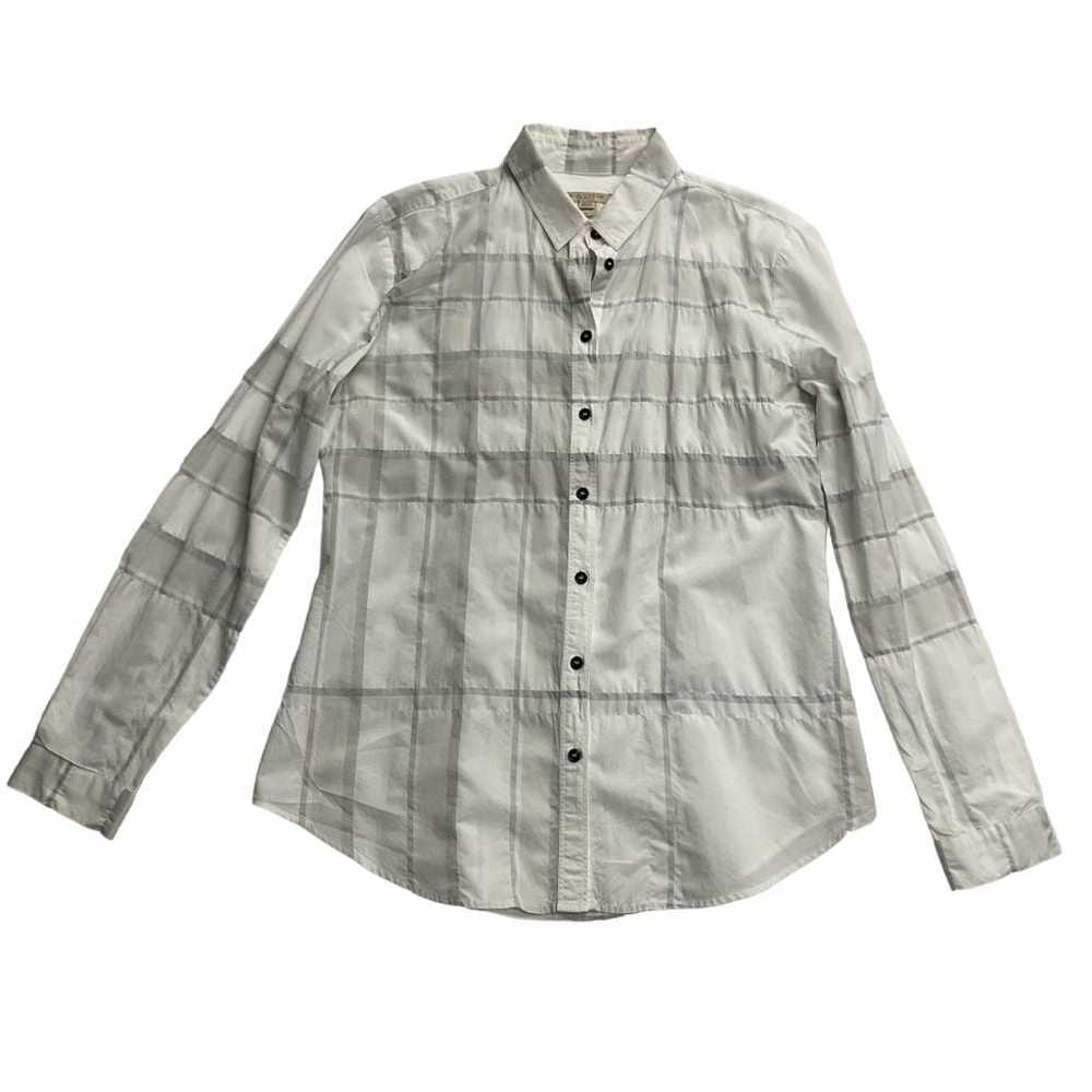 Burberry Brit Women's Button Down Shirt Size M Wh… - image 5