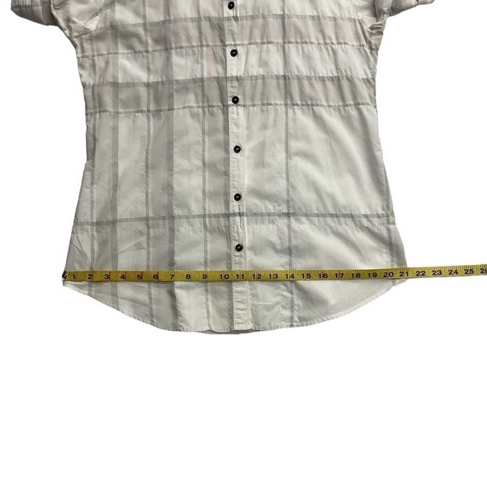 Burberry Brit Women's Button Down Shirt Size M Wh… - image 8