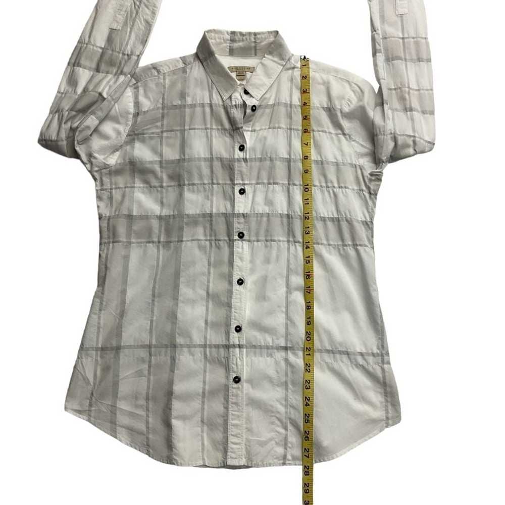 Burberry Brit Women's Button Down Shirt Size M Wh… - image 9