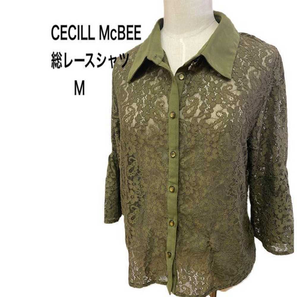 This is elegance! CECIL McBEE all-lace shirt M - image 1