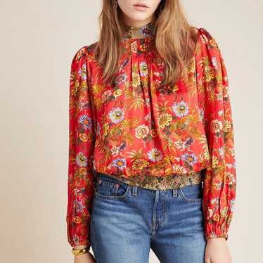 Anthropologie Nikasha Toscana Peasant Blouse Size… - image 1