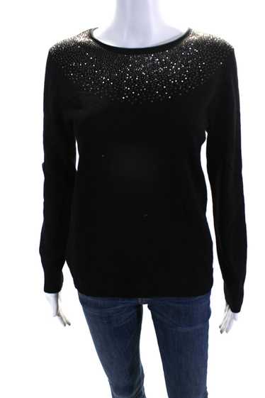 Calvin Klein Women's Long Sleeves Embellish Pullov