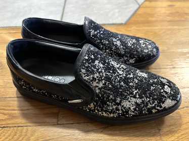 Jimmy Choo Jimmy choo black sparkle slip on - image 1