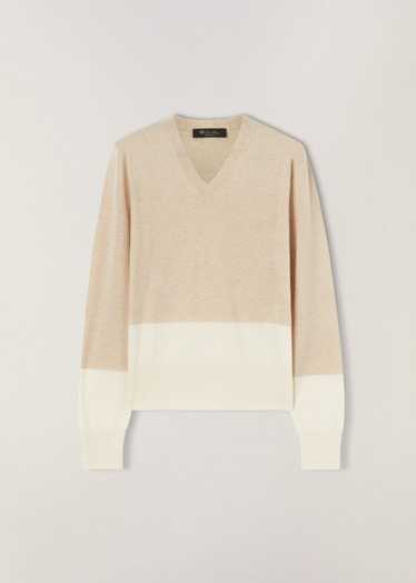 Loro Piana o1srvl11e0125 Grassmoor V-Neck Sweater 