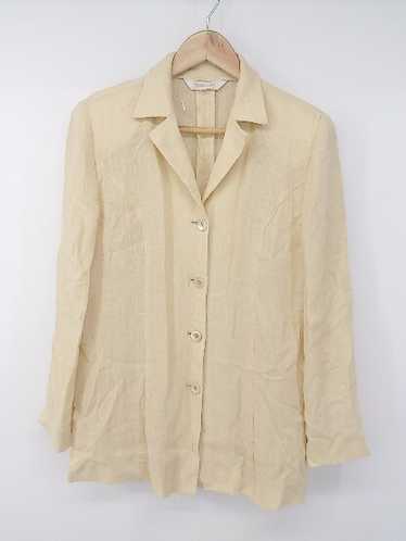 Burberrys 100 Linen Shoulder Pads 4B Long Sleeve T